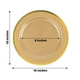 thumbnail image 3 of Efavormart 10 Pack | 10" Regal Gold Round Plastic Dessert Plates, Disposable Appetizer Salad Plates, 3 of 11