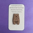 thumbnail image 2 of (Clearance) pdqouc A Little Pocket Hug | Wooden Heart Little HugToken Keepsake | a Hug Gift | I Love You Gifts | Cute Little Missing You Gifts from him or her Collectible Figurines Home Décor, 2 of 5