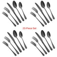 thumbnail image 3 of ENLOY 20 Piece Silverware Set Stainless Steel Flatware Cutlery Set Knife Fork Spoon Service for 4 Black, 3 of 7