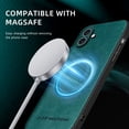 thumbnail image 6 of ELEHOLD PU Leather Case For iPhone 16 Plus Slim Magnetic Shockproof Cover, [MagSafe Compatible], [Lens&Screen Protection], Drop protection Case - Green, 6 of 11