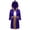 Purple, variant on Kids Boys Boxing Robe Cute Boxer Cloak Hooded Satin Long Boxer Hoodie Black 8