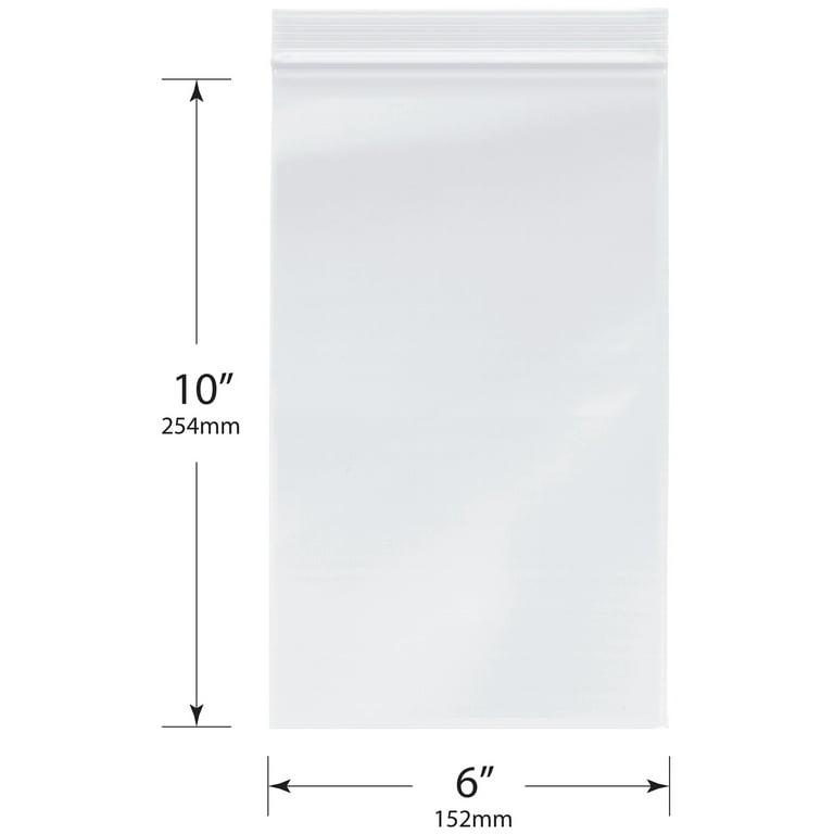 Plymor Zipper Reclosable Plastic Bags, 2 Mil, 2.5 x 3 (Case of 1,000)