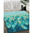 thumbnail image 2 of Ahgly Company Indoor Square Patterned Light Sea Green Area Rugs, 8' Square, 2 of 6