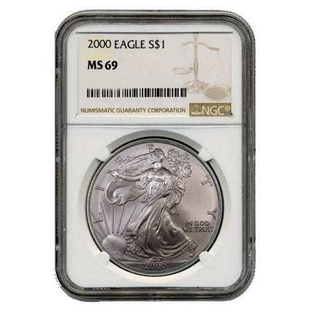 2000 American Silver Eagle NGC MS-69 1 oz Coin