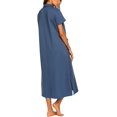 thumbnail image 4 of Robe à Fermeture Éclair pour Femmes Manches Courtes Robe de Maison Longueur Complète avec Poches S-TTG, 4 of 7