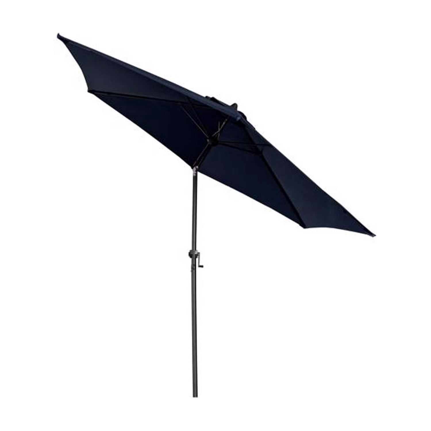Living Accents 9 ft. Tiltable Navy Blue Market Umbrella