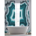 thumbnail image 5 of Green Agate Sheer Curtains 96 Inch Length 2 Panels Set - Light Filtering Window Treatments, Ombre Modern Abstract Art Rod Pocket Semi Curtains for Living Room/Bedroom/Kitchen Décor, 104"W x 96"L, 5 of 7
