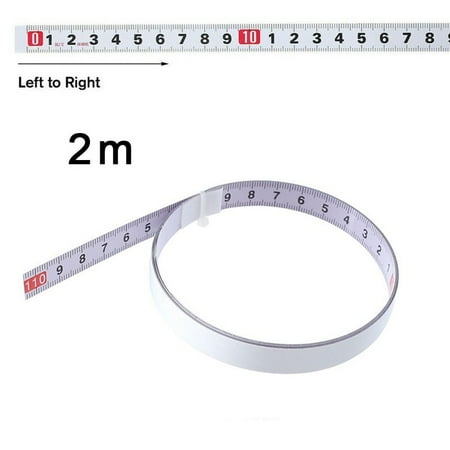 

BAMILL Miter Saw Track Tape Measure Adhesive Steel Backing Metric Ruler 1M/2M