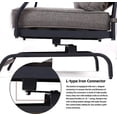 thumbnail image 5 of Grand Patio 3-Piece Rocking Motion Patio Chairs Set Metal Outdoor Chairs Set of 2 with Coffee Table, Gray, 5 of 6