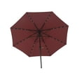 thumbnail image 4 of Donglin 93.5" Red Octagon Market and Lighted Patio Umbrella with Solar Lights, 4 of 11