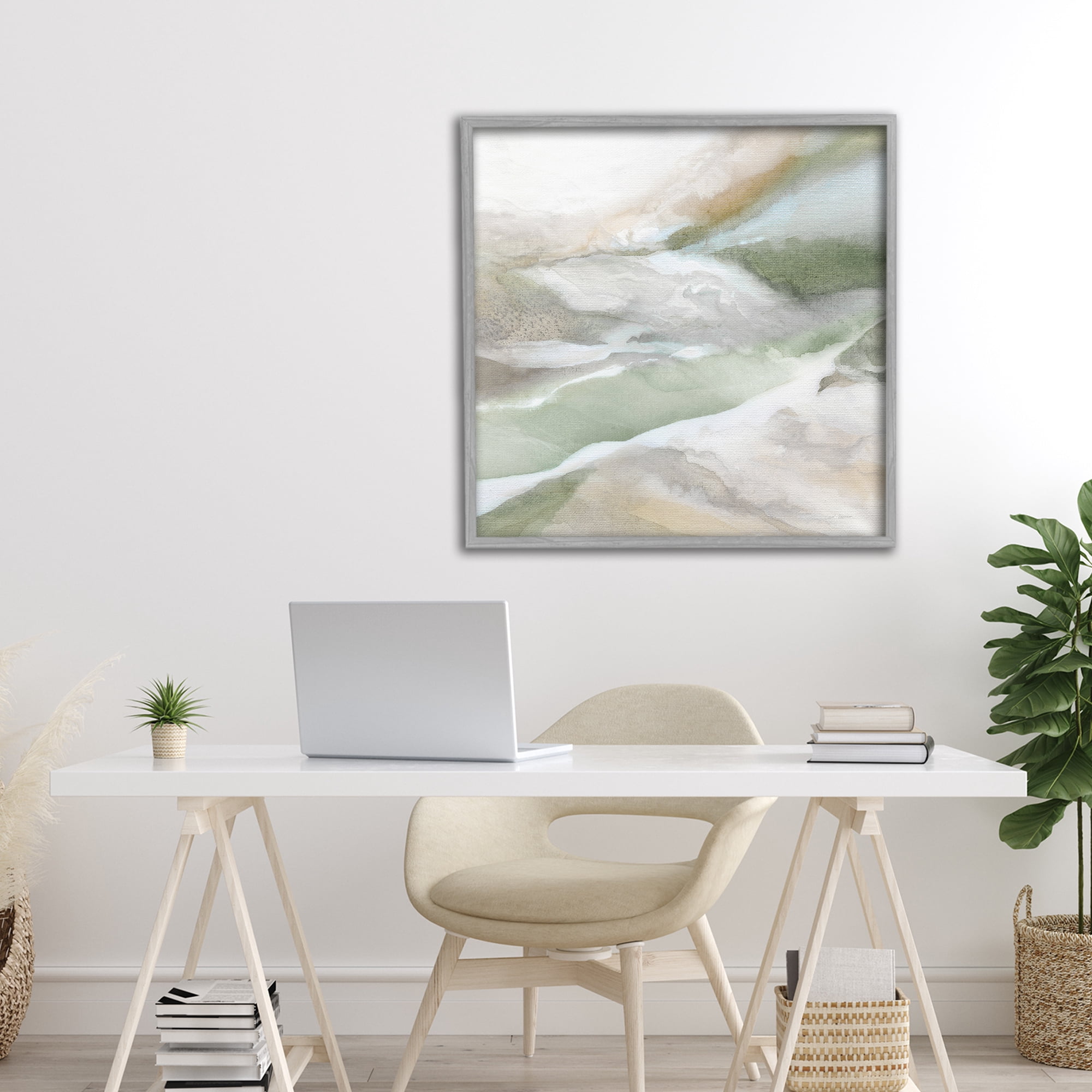 Stupell Industries Serene Misty Landscape Gray Framed Giclee Art, design by Carol Robinson