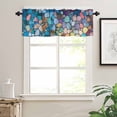 thumbnail image 7 of Kitchen Curtains and Valances Set, Rod Pocket Window Valance 18 Inch Window Curtain Panels for Living Room Bedroom Laundry, 27.5x36in, 3 Pieces, 7 of 7
