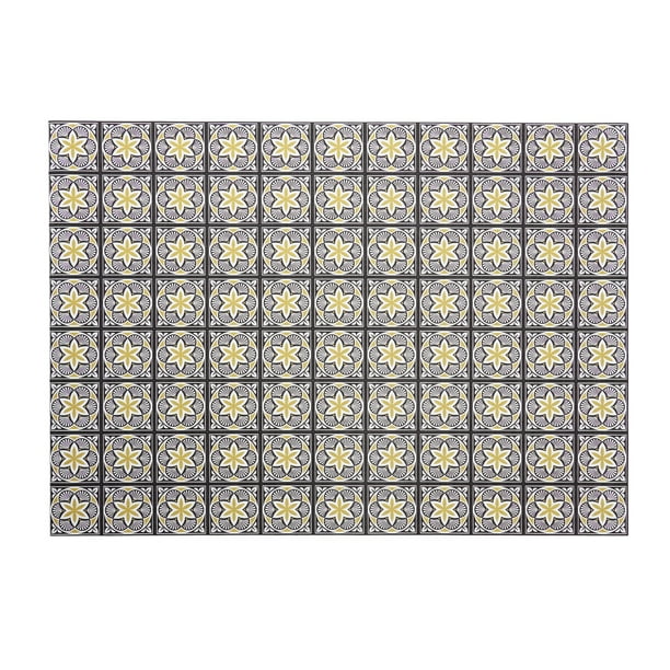 The Rug Hub Indoor Outdoor 5X7 Woven Vinyl Area Rug 100 Waterproof