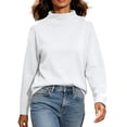 thumbnail image 2 of Bixock Women's Maternity Tops Long Sleeve Casual Pregnant Tops Crew Neck Soft Breathable Maternity Shirts Comfortable Maternity Clothings, 2 of 7