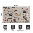 thumbnail image 5 of Paw Prints and Bones Door Rugs,Washable Non Slip Door Mats Indoor,Decorative Door Mats,Entry Mat Indoor for Entrance,Bedroom,Kitchen,Bathroom,17"x30", 5 of 6