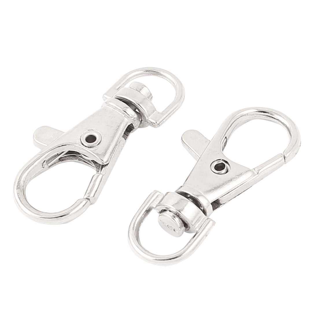 20x Stainless Steel  S-Ring Curtain Clasp Split Key Ring Hook Chain Loop 