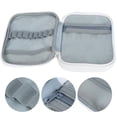 thumbnail image 4 of Crochet  Bag, Crochet Hook Case Durable Travel Storage Bag With Mesh Pockets For Trains For Travel For Home For Parks, 4 of 8