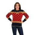 thumbnail image 4 of Adult Wonder Woman Dark Blue Ugly Christmas Sweater, 4 of 6