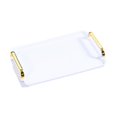 thumbnail image 3 of veasfak Serving Tray Rectangular Bathroom Organizer for Restaurant Hotel Living Room L, 3 of 9