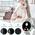 thumbnail image 3 of Smart Watches for Women (Answer/Make Call) with Diamonds, 1.3”HD Screen Bluetooth Smartwatch for Android iOS Phones, IP68 Waterproof Fitness Activity, 3 of 10