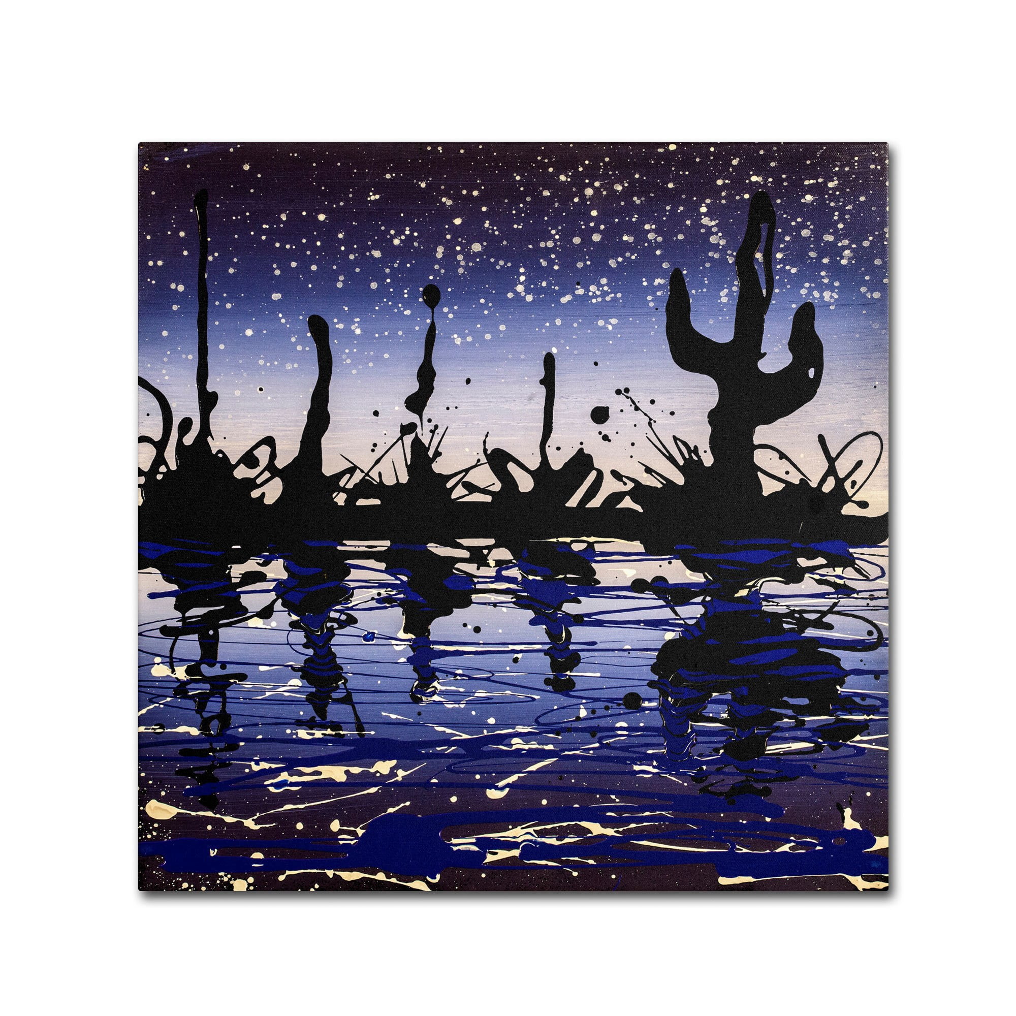 Trademark Fine Art "Desert Lake" Canvas Art by Roderick Stevens