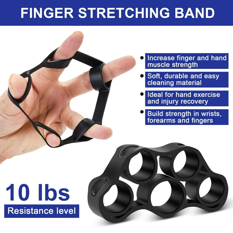 XPRT Fitness Grip Strength Training Kit Hand Finger and Forearm Exerciser Set of 5 for Grip Exercise Stress Relief and Recovery Improve Hand