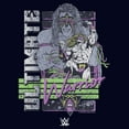 thumbnail image 2 of Women's WWE Ultimate Warrior Retro Poster  Graphic Tee Navy Blue Large, 2 of 4