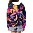 thumbnail image 4 of chaqlin Mushroom Hoodies for Girls 6-7 Trendy Y2K Zip Up Hoodie Kids Long Sleeve Hooded Sweatshirts Lightweight Loose Fit Sport Jacket with Pocket, 4 of 5