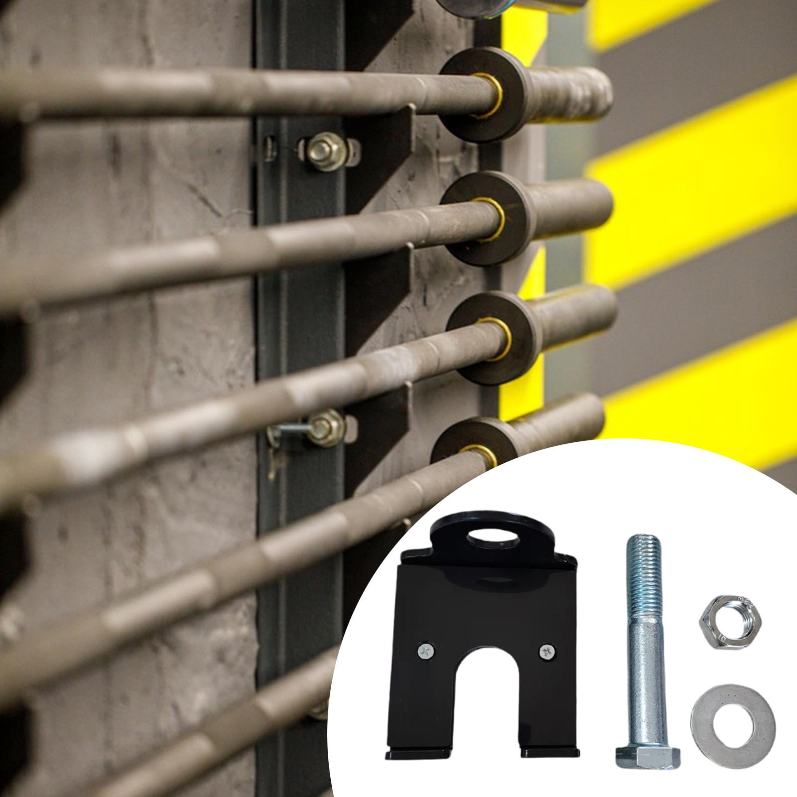 Baoblaze Barbell Hanger Wall Rack Holder Rack Attachment Hardware Included Multiuse Holds black With nylon