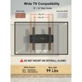 thumbnail image 4 of USX MOUNT Full Motion TV Wall Mount for 32-70" TVs, Hold up to 110lbs with Max VESA 400x400mm & 16" Wood Stud, 4 of 6