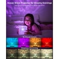 thumbnail image 3 of Lámpara de ducha recargable Yilora Ocean Wave, 16 colores cambiantes, 3 of 7