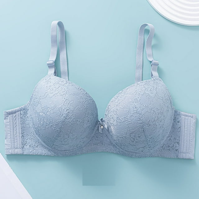 Weiqiqre Bras for Women Back Fat Smoothing Bra Lace Underwire Full Coverage Padded Bras with Support