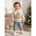 thumbnail image 5 of BemeyourBBs Toddler Baby Christmas Sweater Christmas Tree Embroidered Knitted Tops, 5 of 9