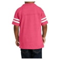 thumbnail image 2 of Yellow Rooster Toddler Football Style Soft Fine Jersey Tee Vintage Hot Pink/Blended White 3-Toddler, 2 of 5