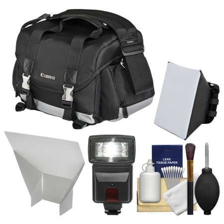 Canon 200DG Digital SLR Camera Case - Gadget Bag with Flash + Soft Box + Reflector Kit for EOS 6D, 70D, 7D, 5DS, 5D Mark II III, Rebel T3, T3i, T5, T5i, T6i, T6s, SL1 Canon 200DG Digital SLR Camera Case - Gadget Bag with Flash + Soft Box + Reflector Kit for EOS 6D, 70D, 7D, 5DS, 5D Mark II III, Rebel T3, T3i, T5, T5i, T6i, T6s, SL1
