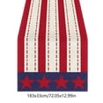 thumbnail image 3 of Ouuluon 4th of July Table Runner Patriotic Star Printed Table Runners, Red White Blue Table Scarf for Dining Room Kitchen Holiday Party Decor, 3 of 7
