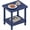 Blue, variant on Outdoor Side Table, 2-Tier Small Outdoor Table for Patio, Adirondack Side Tables for Outside or Indoor, Bamboo End Table for Pool, Porch, Weather Resistant Easy Maintenance-Black
