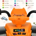 thumbnail image 5 of Topbuy 12V Electric Kids Quad ATV Ride on Car with LED Lights& Orange, 5 of 7