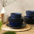 thumbnail image 4 of vancasso 16 pcs Dinnerware Sets, Plates and Bowls Set for 4, Stoneware Dinner Set, Blue, 4 of 9
