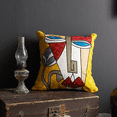thumbnail image 5 of Floorora 18x18 Traditional Decorative Pillow Case, Yellow Lips, Mother's Day, Removable Cover, 5 of 5