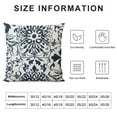 thumbnail image 5 of JEUXUS  Decorative Cushion Covers Navy Blue Bohemian Flower Throw Pillow Covers, 5 of 5
