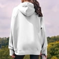 thumbnail image 6 of MXUIKV Sweatshirts Hoodies for Women Drawstring Loose Fitted Long Sweatshirts Activewear Homewear Casual Shirts Solid Color, 6 of 8