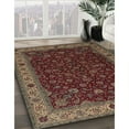 thumbnail image 2 of Ahgly Company Indoor Rectangle Traditional Brown Persian Area Rugs, 7' x 9', 2 of 6