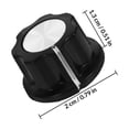 thumbnail image 2 of FOMIYES 6Ud Pomo Potenciómetro Control Sonido Rotativo Para Uso Doméstico Negro, 2 of 6
