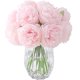 thumbnail image 3 of Ramos de flores falsas de peonía de 10 cabezas para decoración de bodas, hogar, oficina, fiestas, hoteles, centros de mesa, arreglos florales, rosa claro, 3 of 4