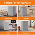 thumbnail image 3 of Eastvita 4.3 Cu.Ft One - Door Mini Fridge with Freezer/7-Level Temperature Control/Grey Color, 3 of 5