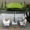 thumbnail image 5 of Astella 92.5" Lime Green Solid Print Hexagon Market Patio Umbrella, 5 of 7