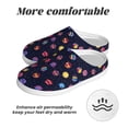 thumbnail image 6 of Xecao Planets Print Cotton Slippers Fuzzy Warm Cozy Slippers Non Slip House Slippers For Indoor Outdoor Cotton Slippers House Slippers-13, 6 of 7