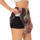 thumbnail image 1 of Balery Haired White Horse Pantalones cortos deportivos para mujer con forro y dos bolsillos, elásticos, para entrenamiento, gimnasio, yoga-XX-Large, 1 of 7