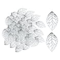 thumbnail image 1 of AMLESO 100Pieces Hollow Leaf Charms for DIY Necklace Jewelry Making Findings ,, 1 of 6